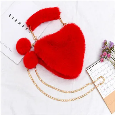 13 Color‘s Wholesale women's fur cute handbags （BG8034)