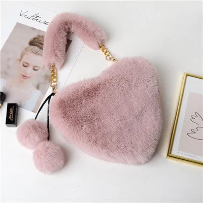 13 Color‘s Wholesale women's fur cute handbags （BG8034)