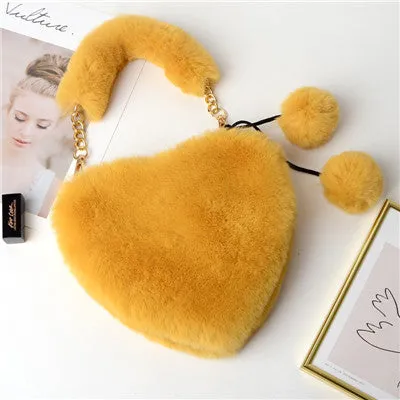 13 Color‘s Wholesale women's fur cute handbags （BG8034)