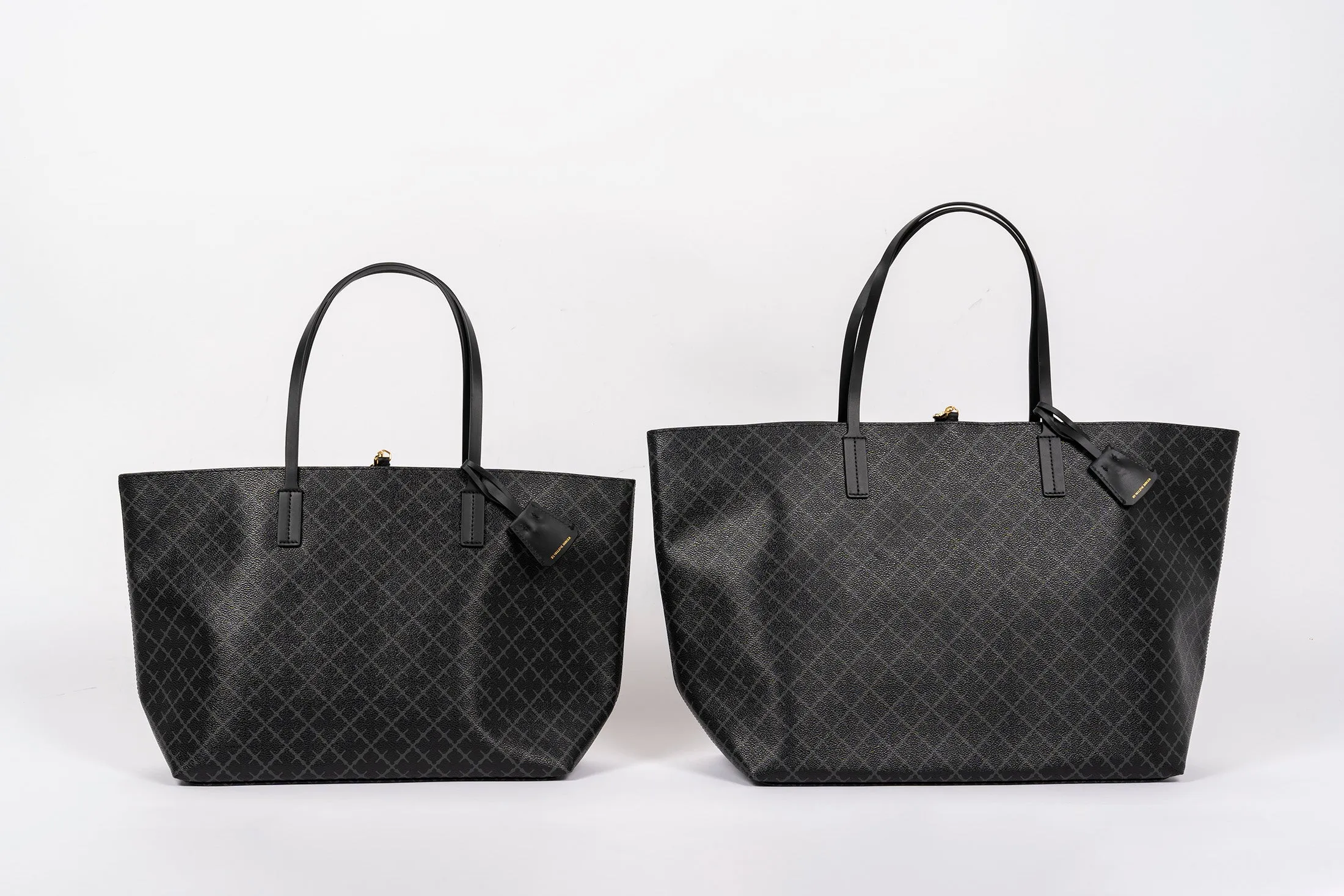 Abi Printed Tote Bag - Charcoal