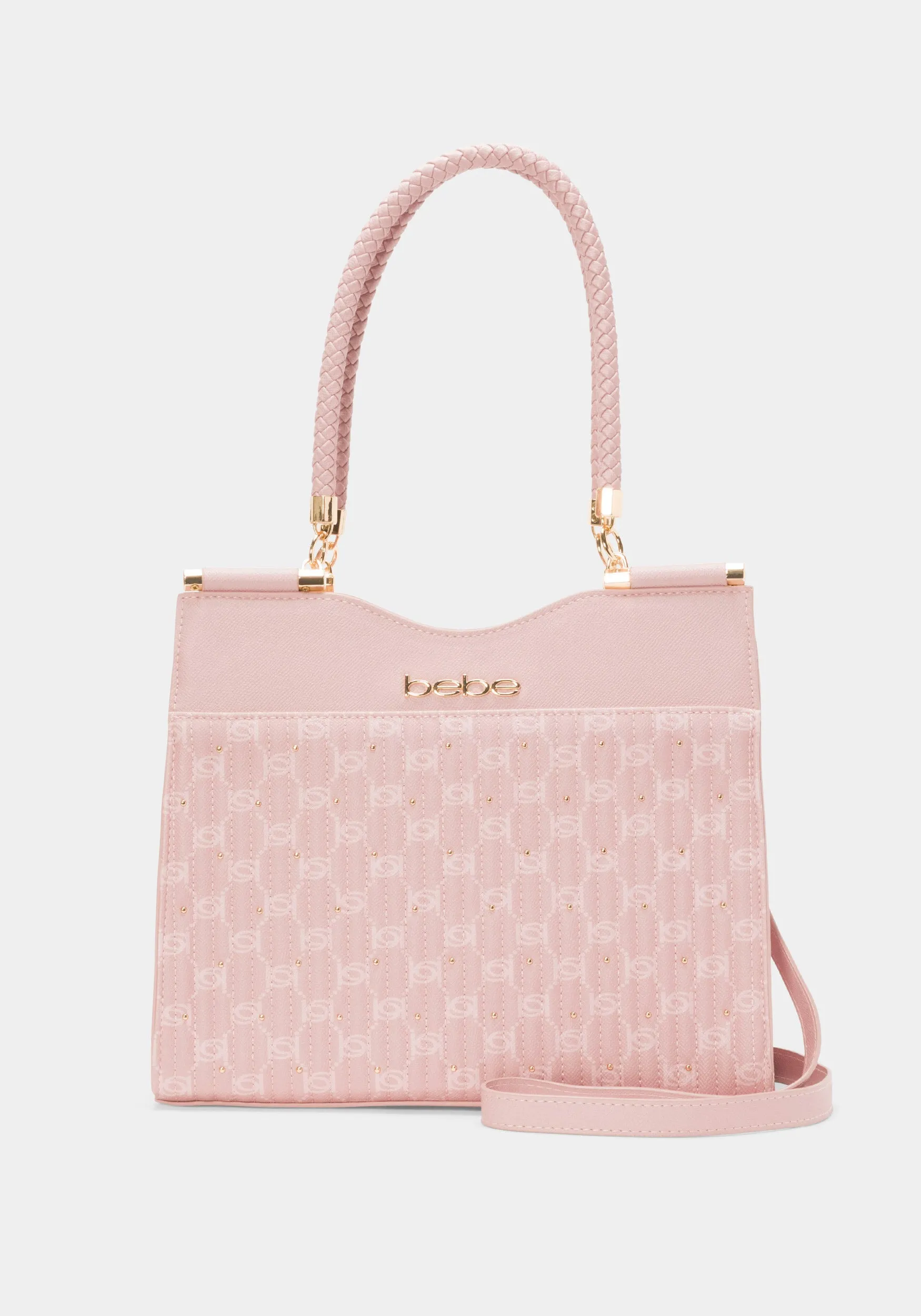 Bebe Cinzia Printed Monogram Satchel