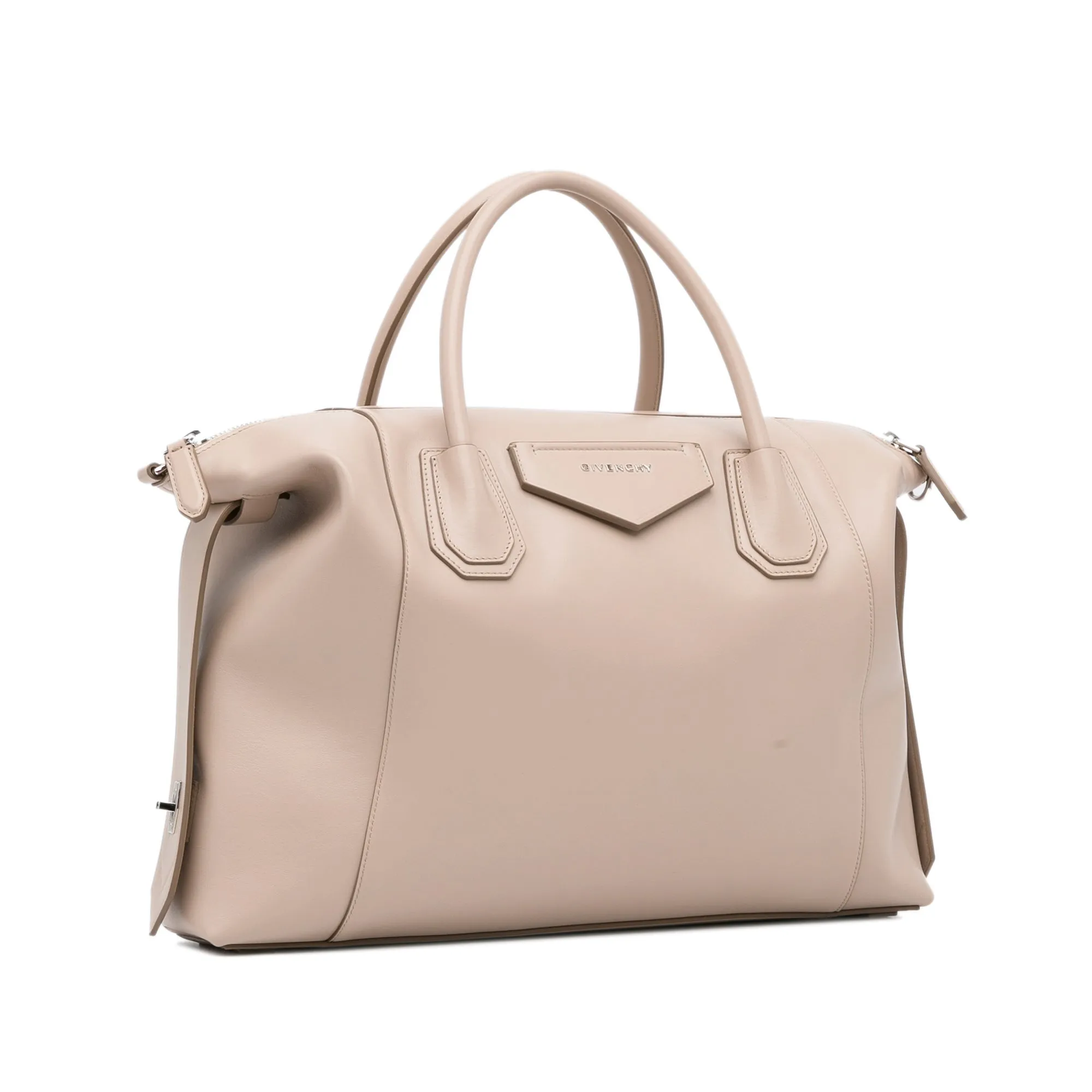 Beige Givenchy Medium Antigona Soft Tote Satchel