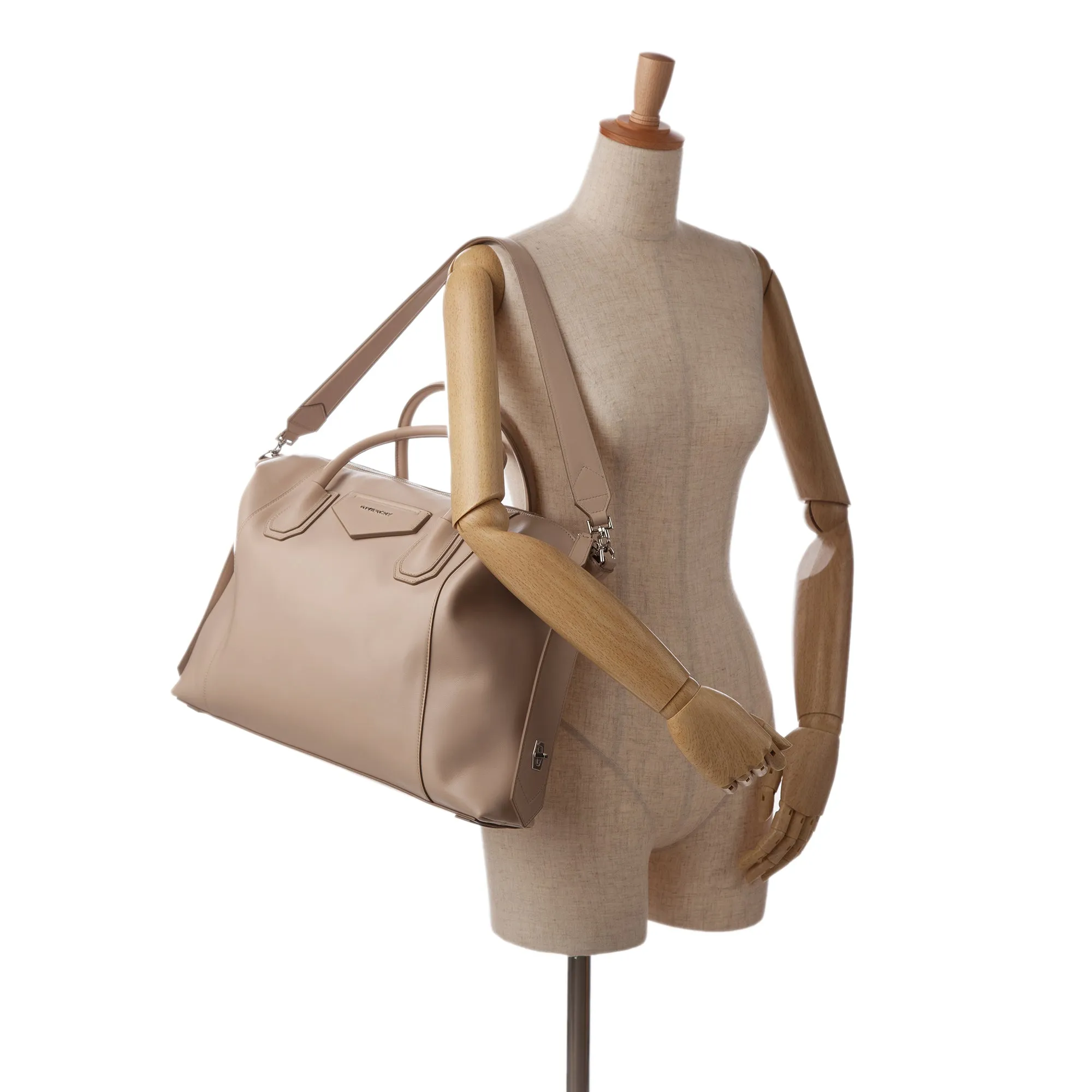 Beige Givenchy Medium Antigona Soft Tote Satchel