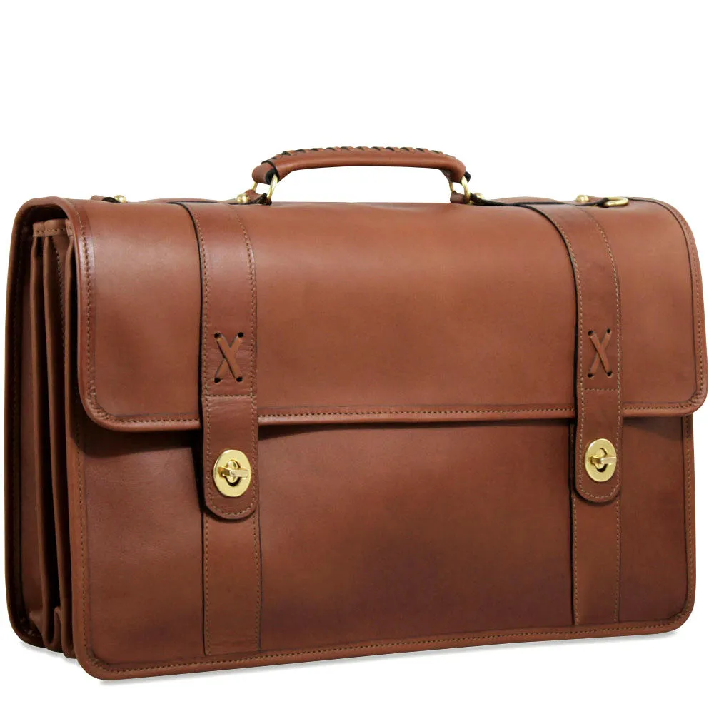 Belmont Executive Leather Briefcase #B2463