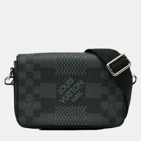 Black Damier Graphite Studio 3D Messenger Bag