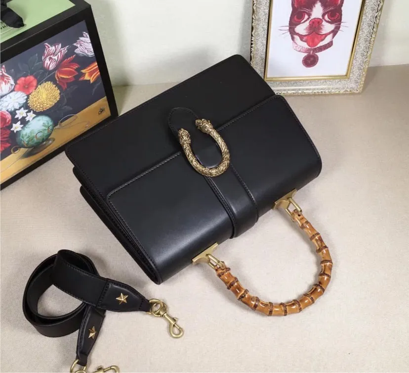 Black GUCCI leather woman Handbag