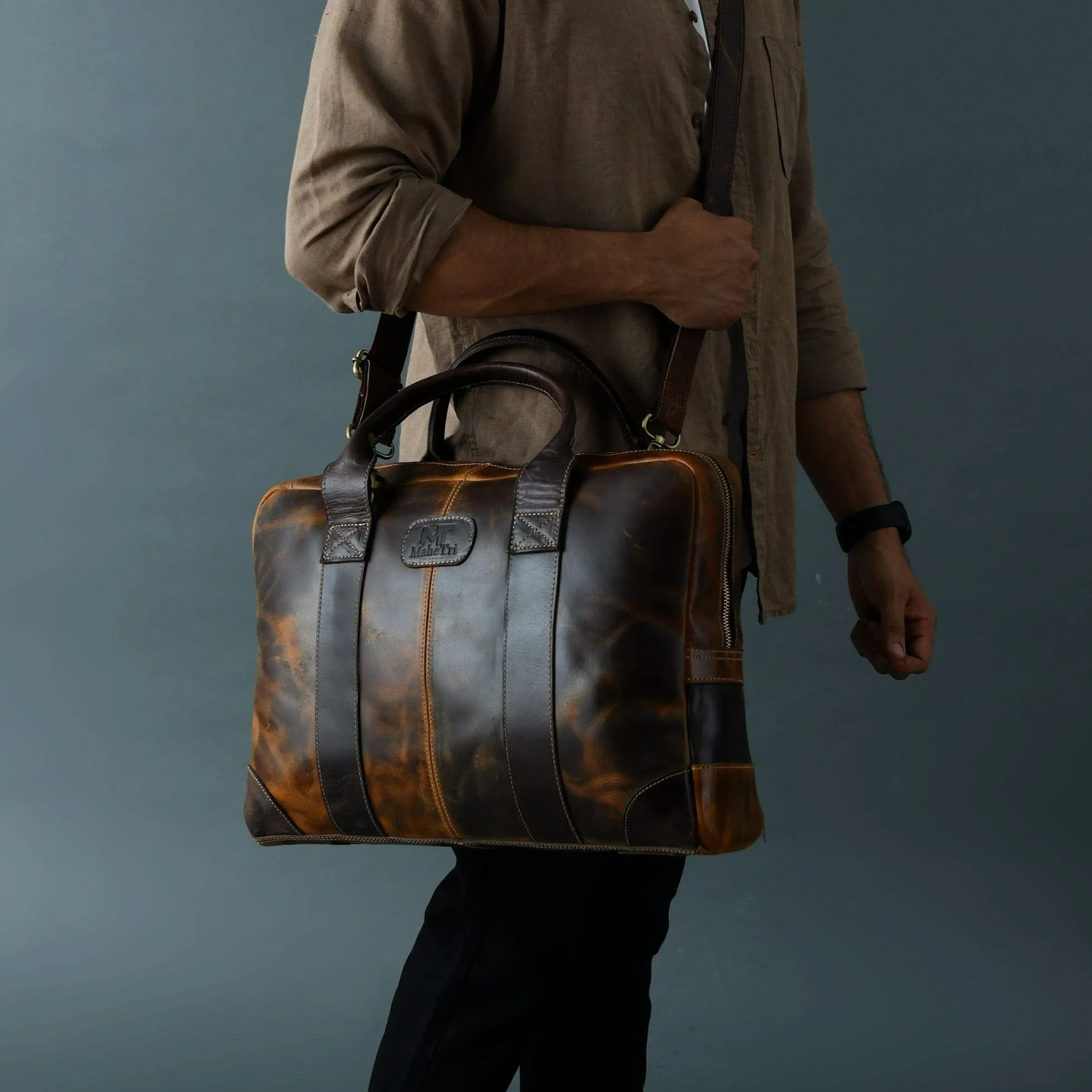 Brown Jefferson Briefcase