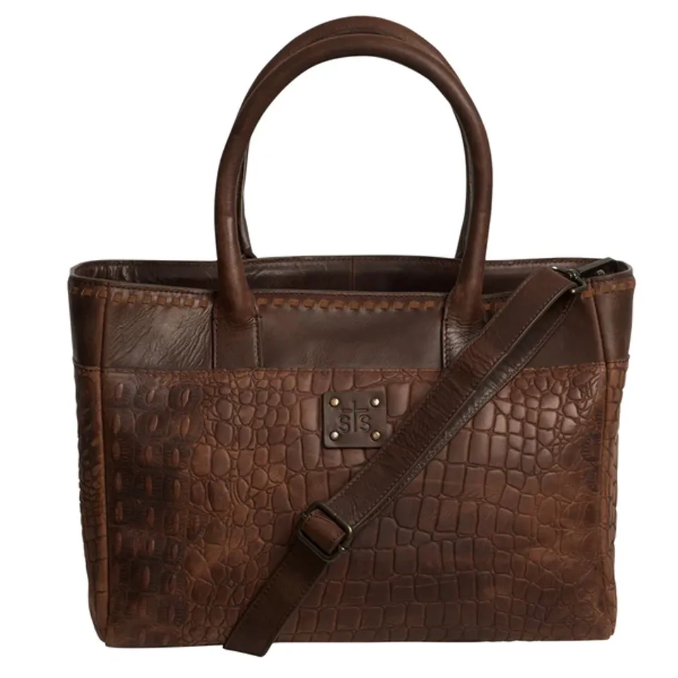 Catalina Croc Satchel