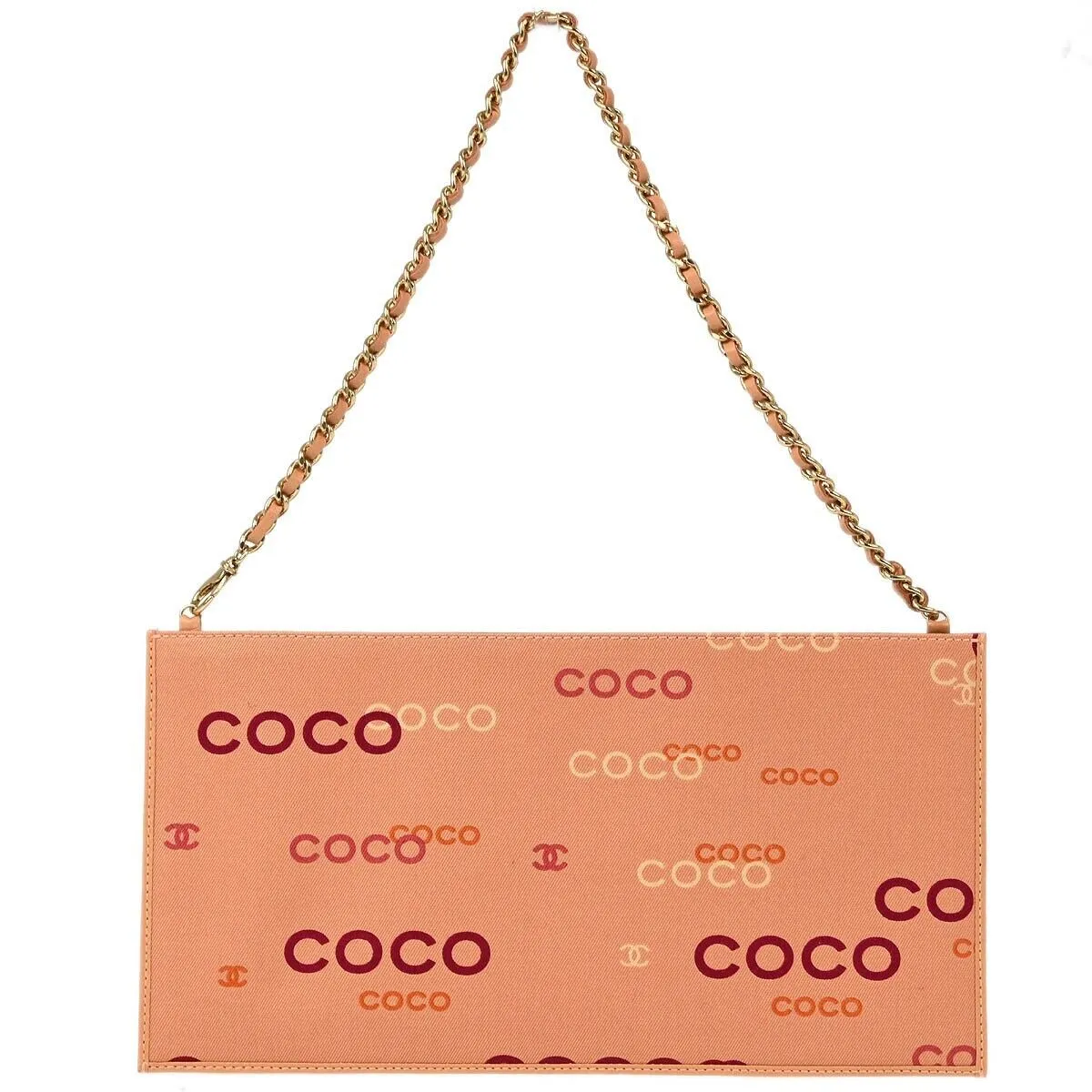 Chanel Pink Canvas Coco Chain Handbag