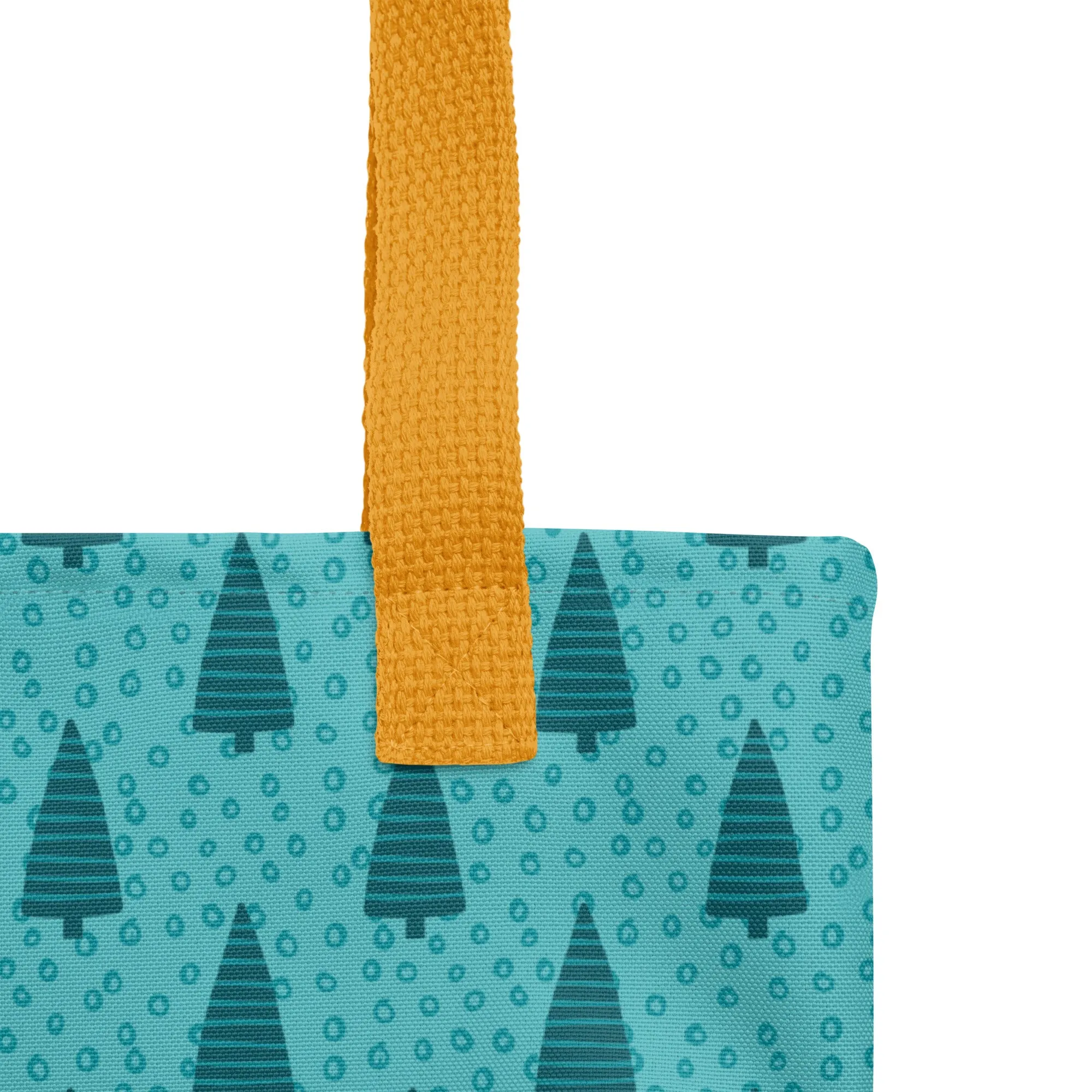 Christmas Tote Bag - Christmas Trees (Glamourange Festive Pattern Christmas Tote Bags)