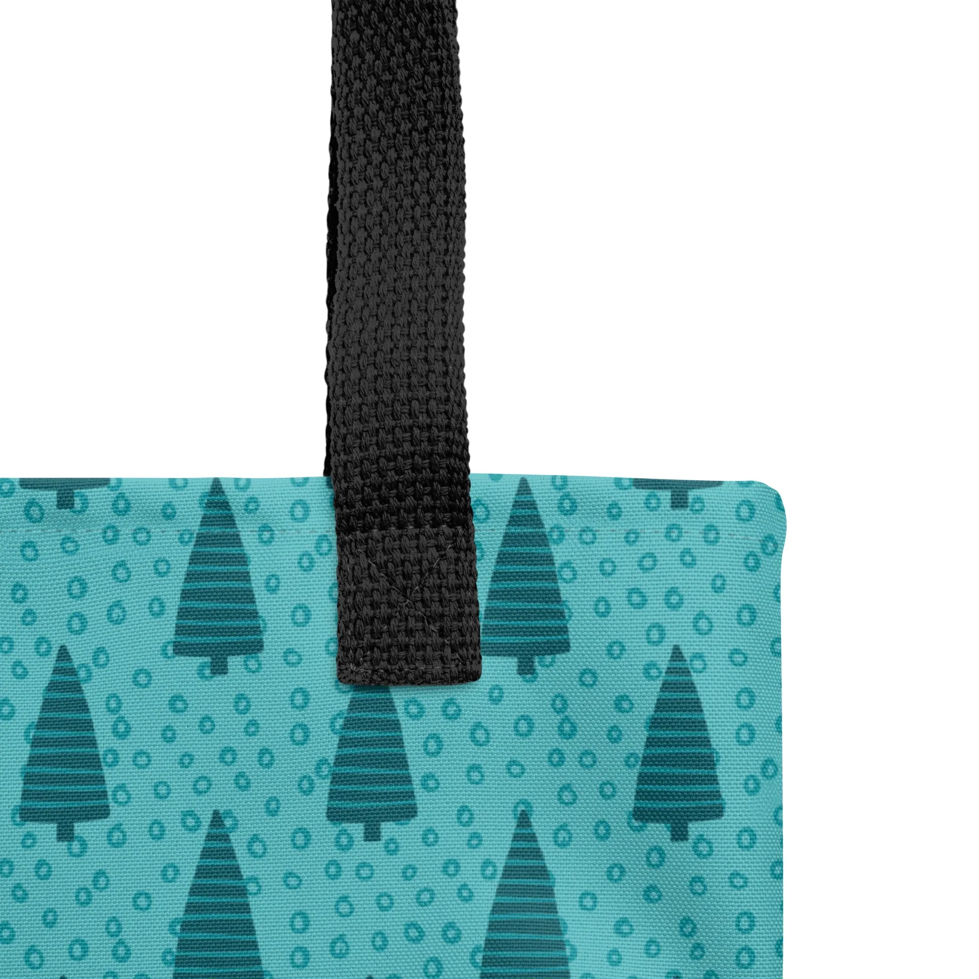 Christmas Tote Bag - Christmas Trees (Glamourange Festive Pattern Christmas Tote Bags)