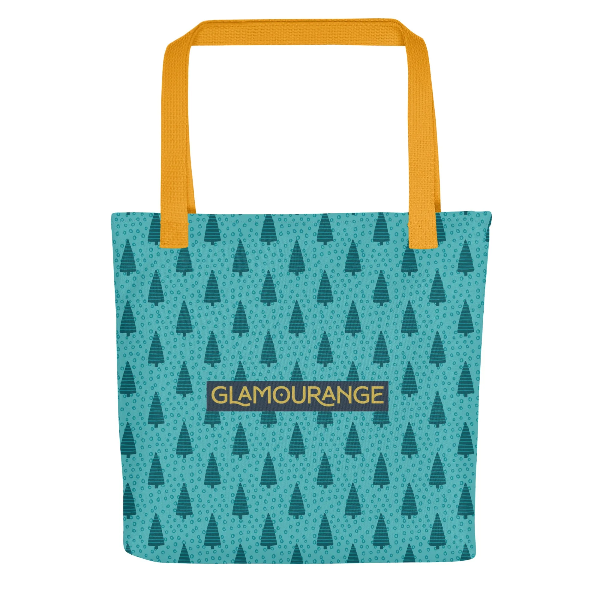 Christmas Tote Bag - Christmas Trees (Glamourange Festive Pattern Christmas Tote Bags)