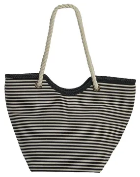 Cotton Nautical Stripes Bag by Cappelli