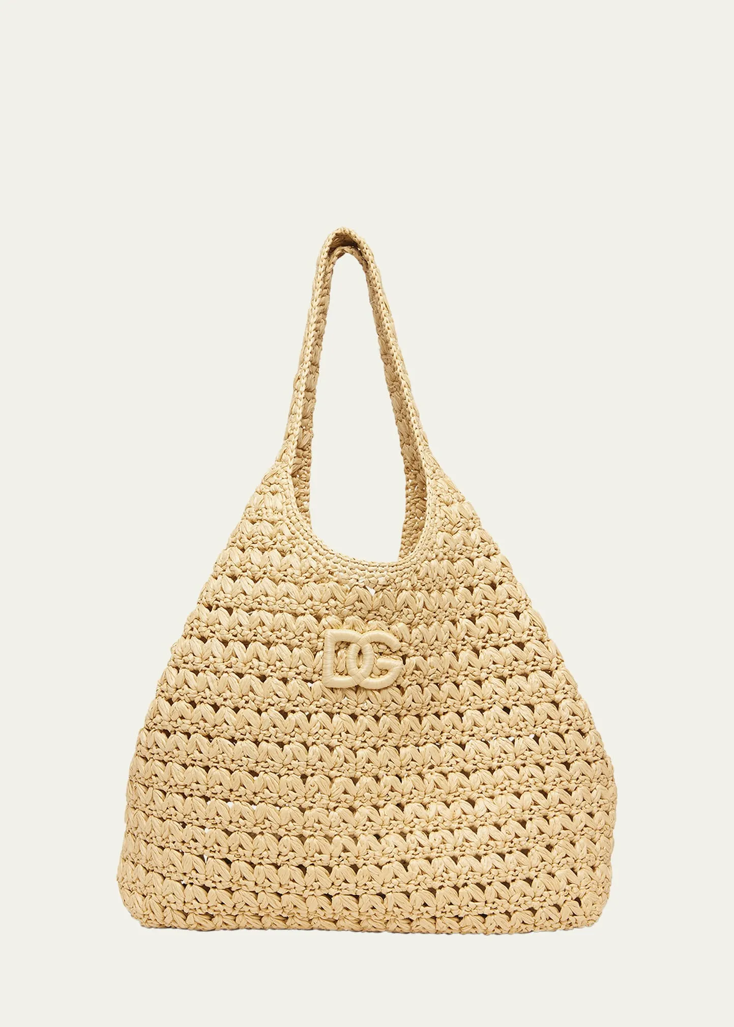 DG Logo Crochet Tote Bag