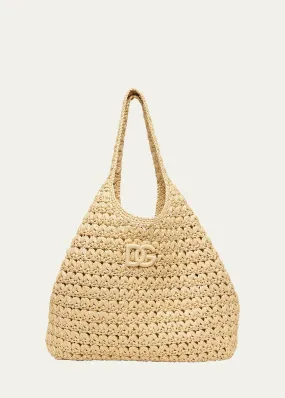 DG Logo Crochet Tote Bag