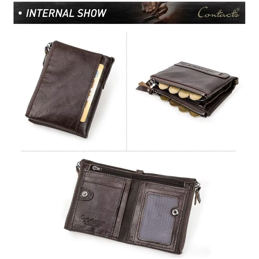 ElegantCow RFID Zipper Clutch Wallet