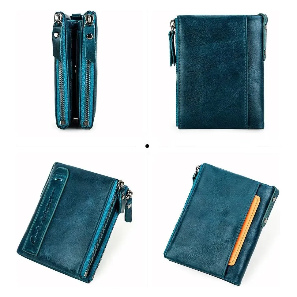 ElegantCow RFID Zipper Clutch Wallet