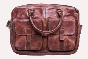 Executive Leather Commuter Briefcase