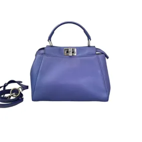 Fendi Peekaboo Mini Iconic Satchel Nappa Purple SHW