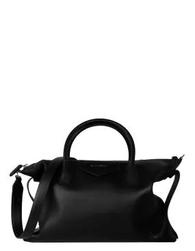 Givenchy Black Soft Calfskin Medium Soft Antigona Bag