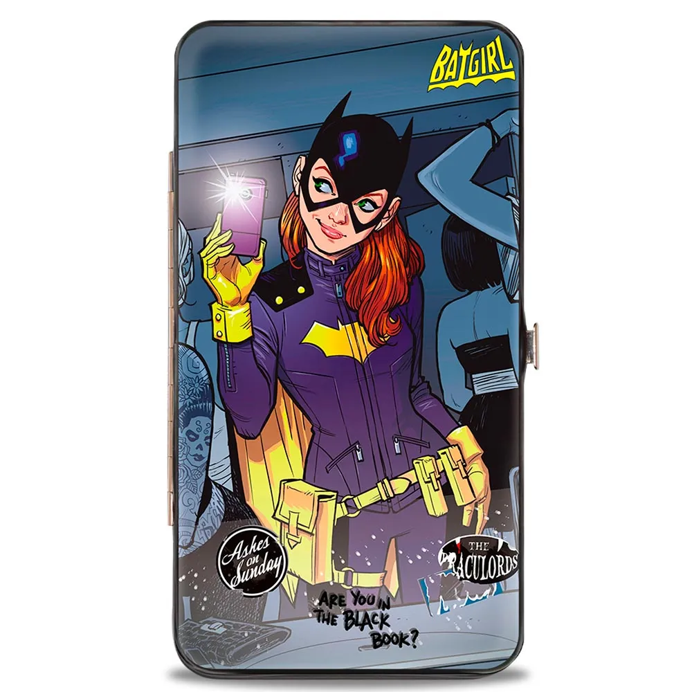 Hinged Wallet - The New 52 BATGIRL Issue #35 Bathroom Selfie Scene Cover Pose Grays Yellow