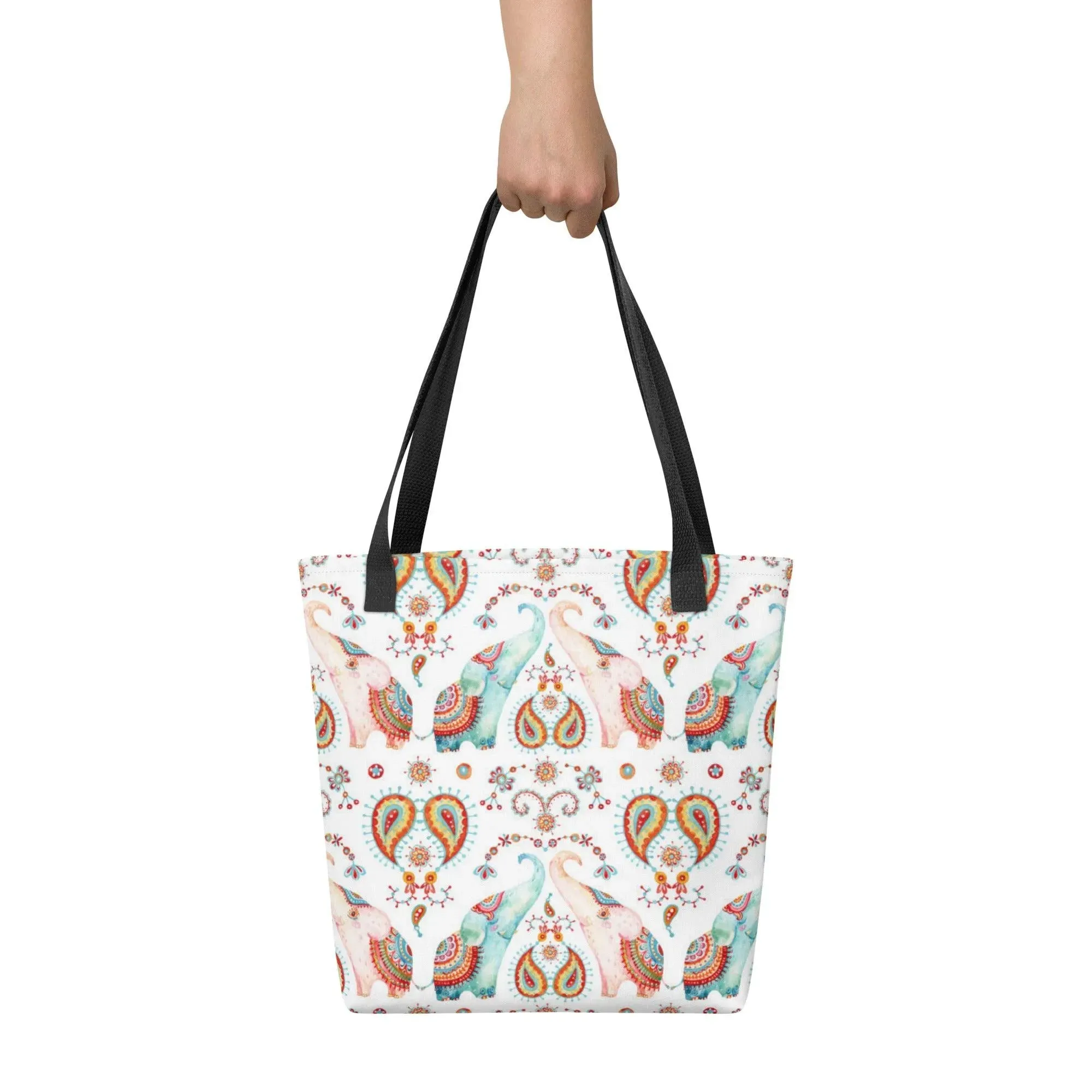 Indian Elephants Tote Bag