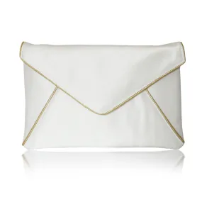 Ivory and gold bridal wedding clutch handbag KATERINA