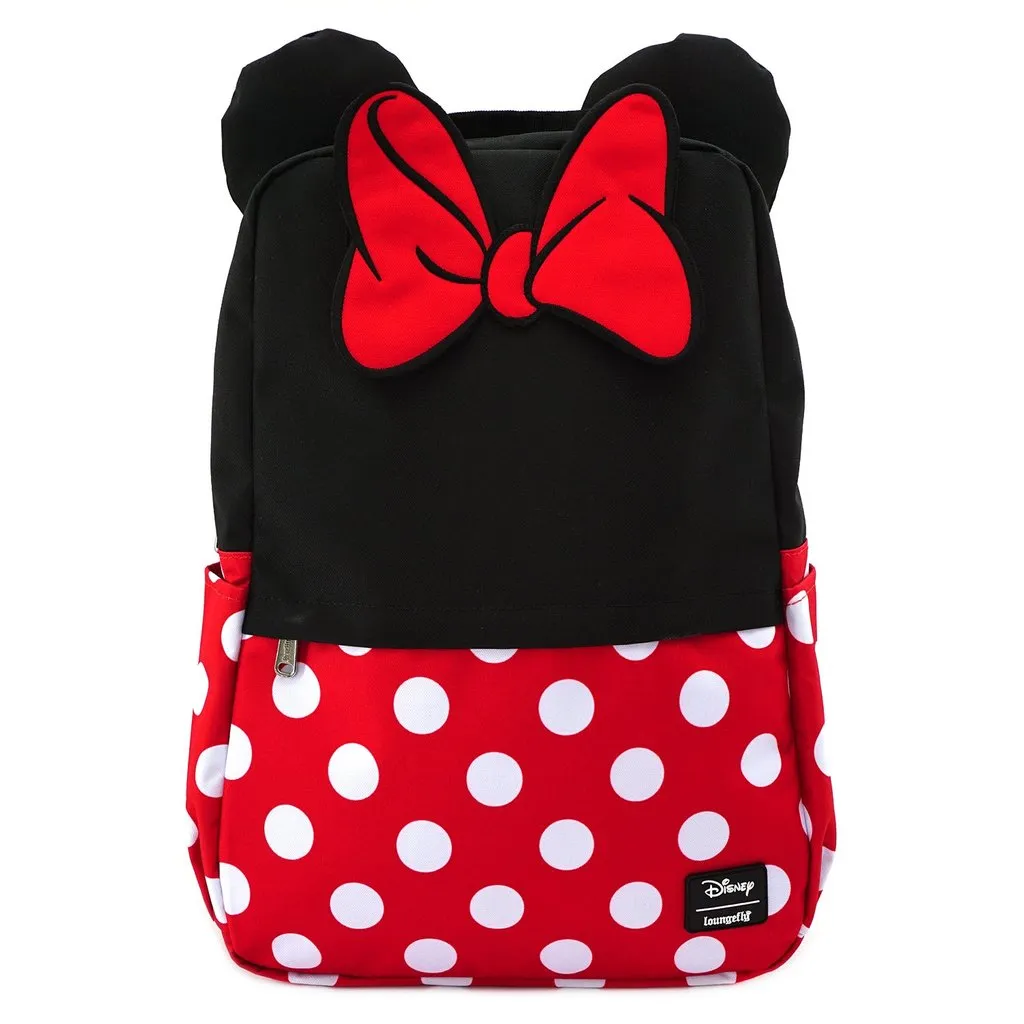 Loungefly Minnie Mouse Cosplay Square Nylon Backpack