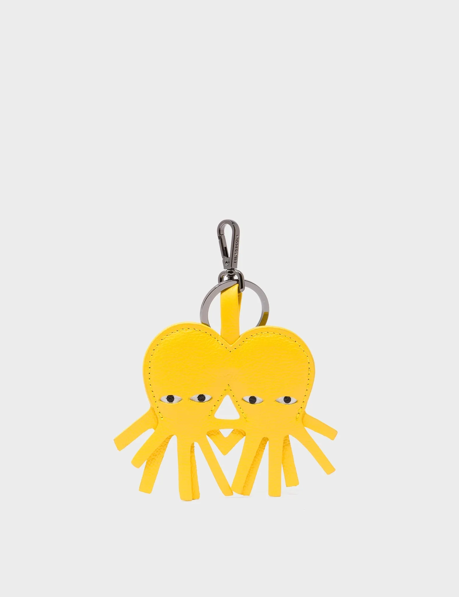 Octotwins Charm - Balloon Yellow Leather Keychain