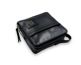 Sanitary Napkin Pouch - Black (Full Leather)