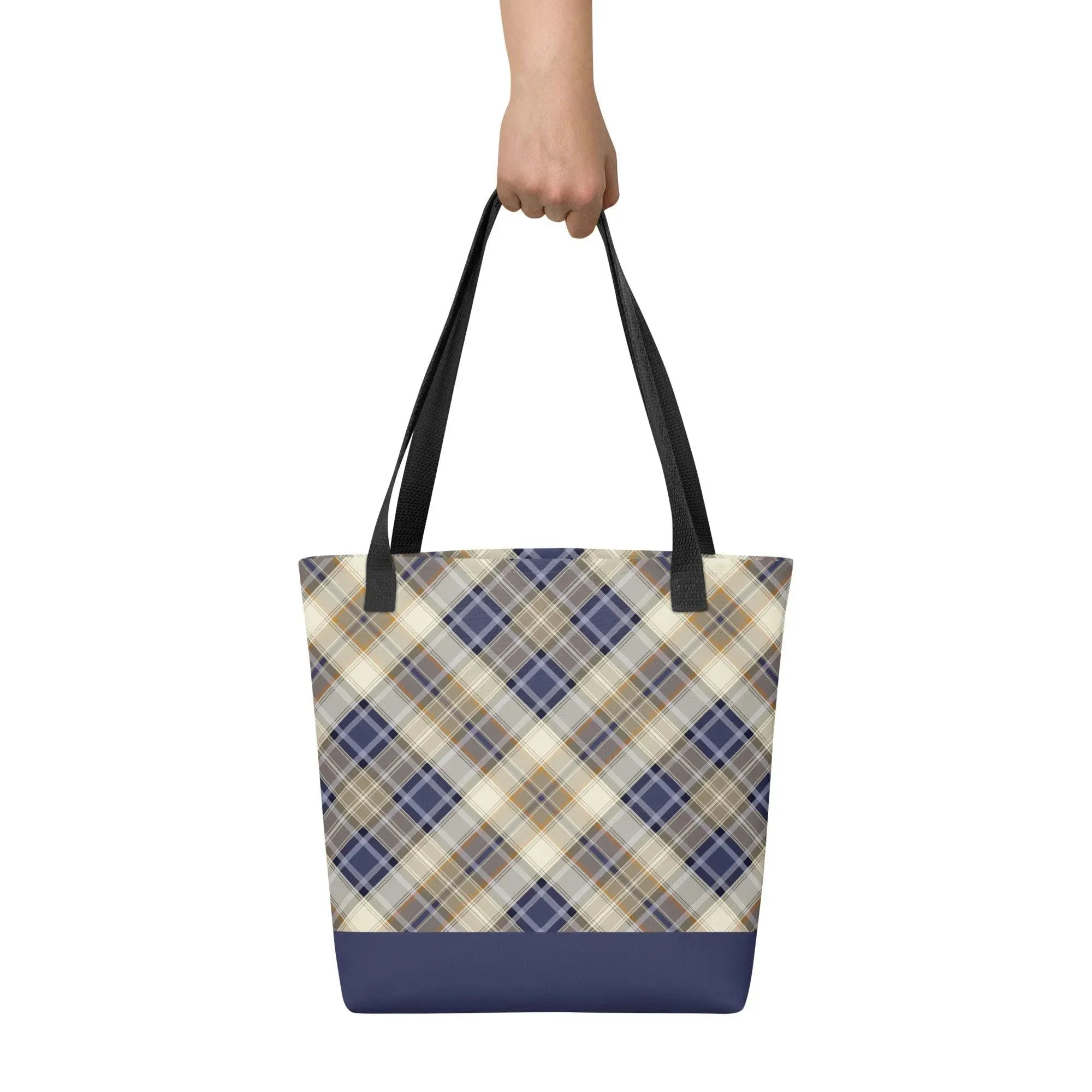 Scottish Plaid Print Tote Bag