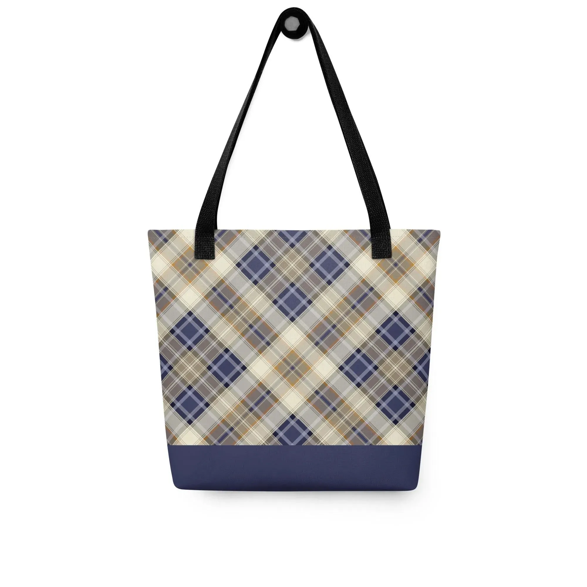 Scottish Plaid Print Tote Bag