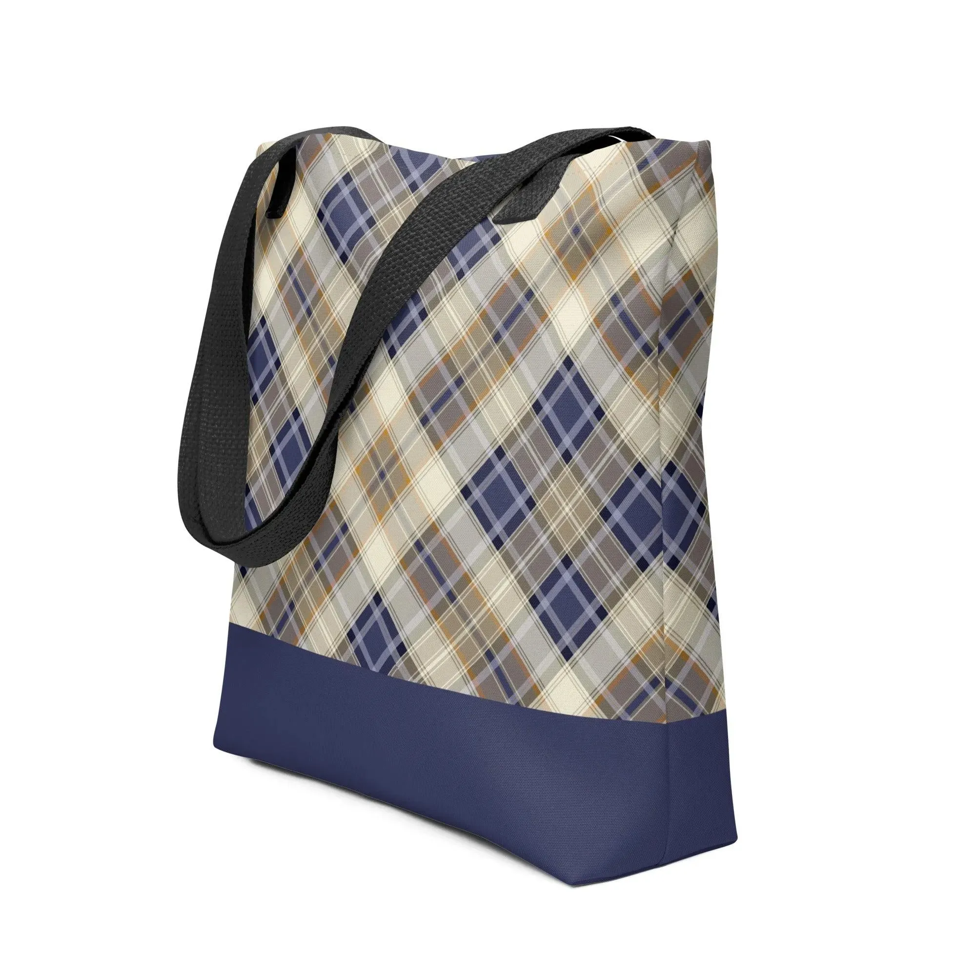 Scottish Plaid Print Tote Bag