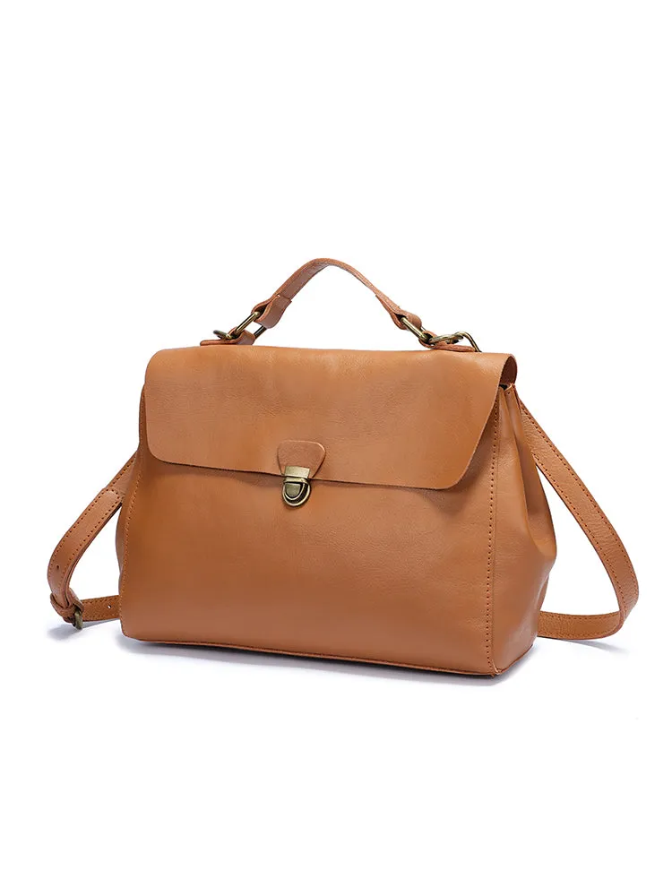 Soft Leather Satchel Bag For Ladies