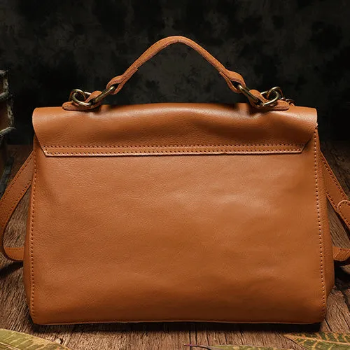 Soft Leather Satchel Bag For Ladies