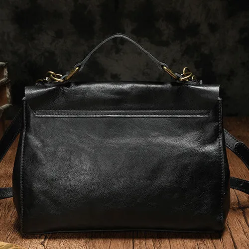 Soft Leather Satchel Bag For Ladies