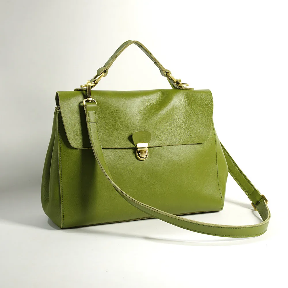 Soft Leather Satchel Bag For Ladies