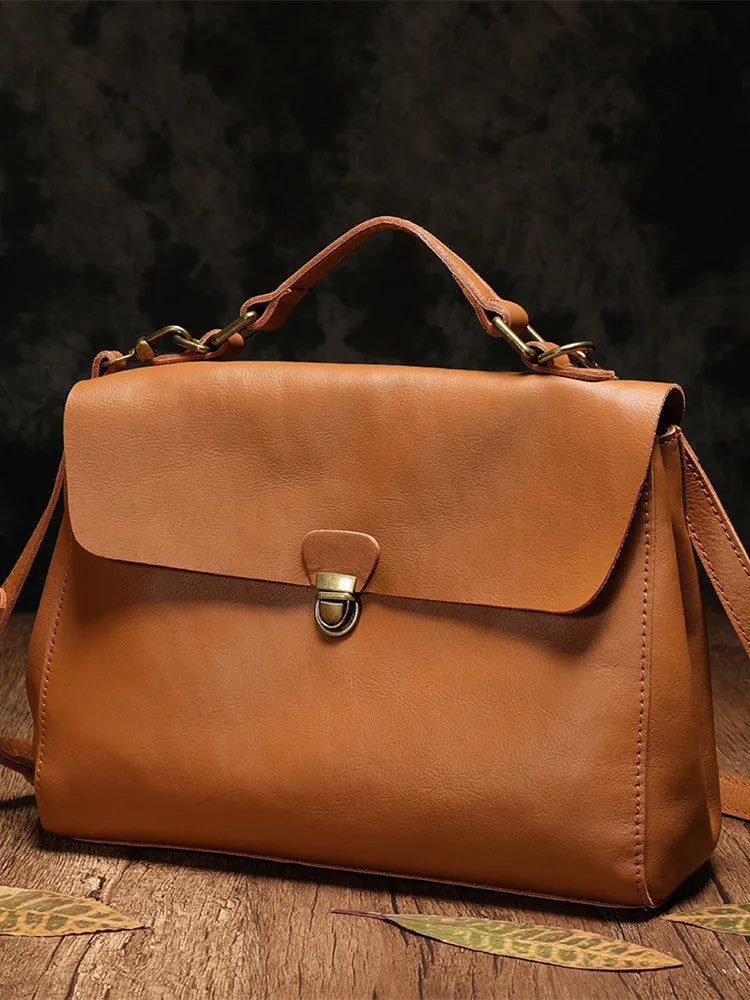 Soft Leather Satchel Bag For Ladies