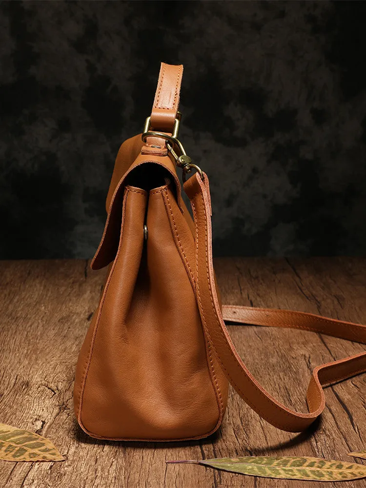 Soft Leather Satchel Bag For Ladies