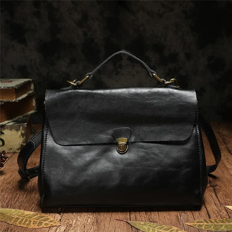 Soft Leather Satchel Bag For Ladies