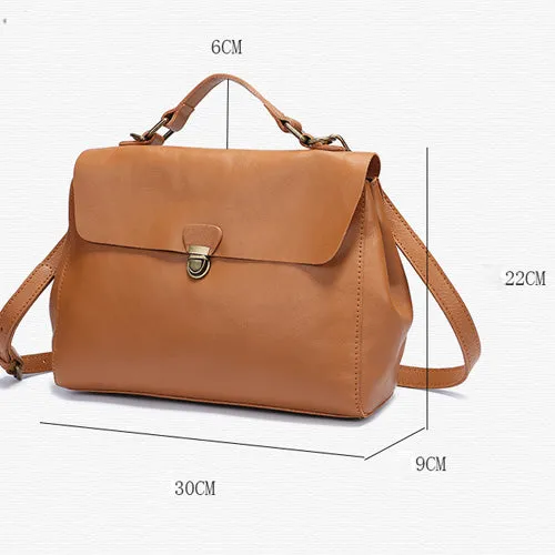 Soft Leather Satchel Bag For Ladies