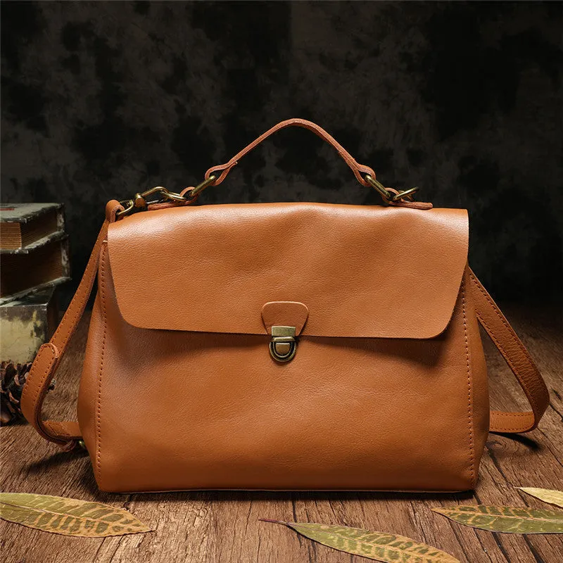 Soft Leather Satchel Bag For Ladies