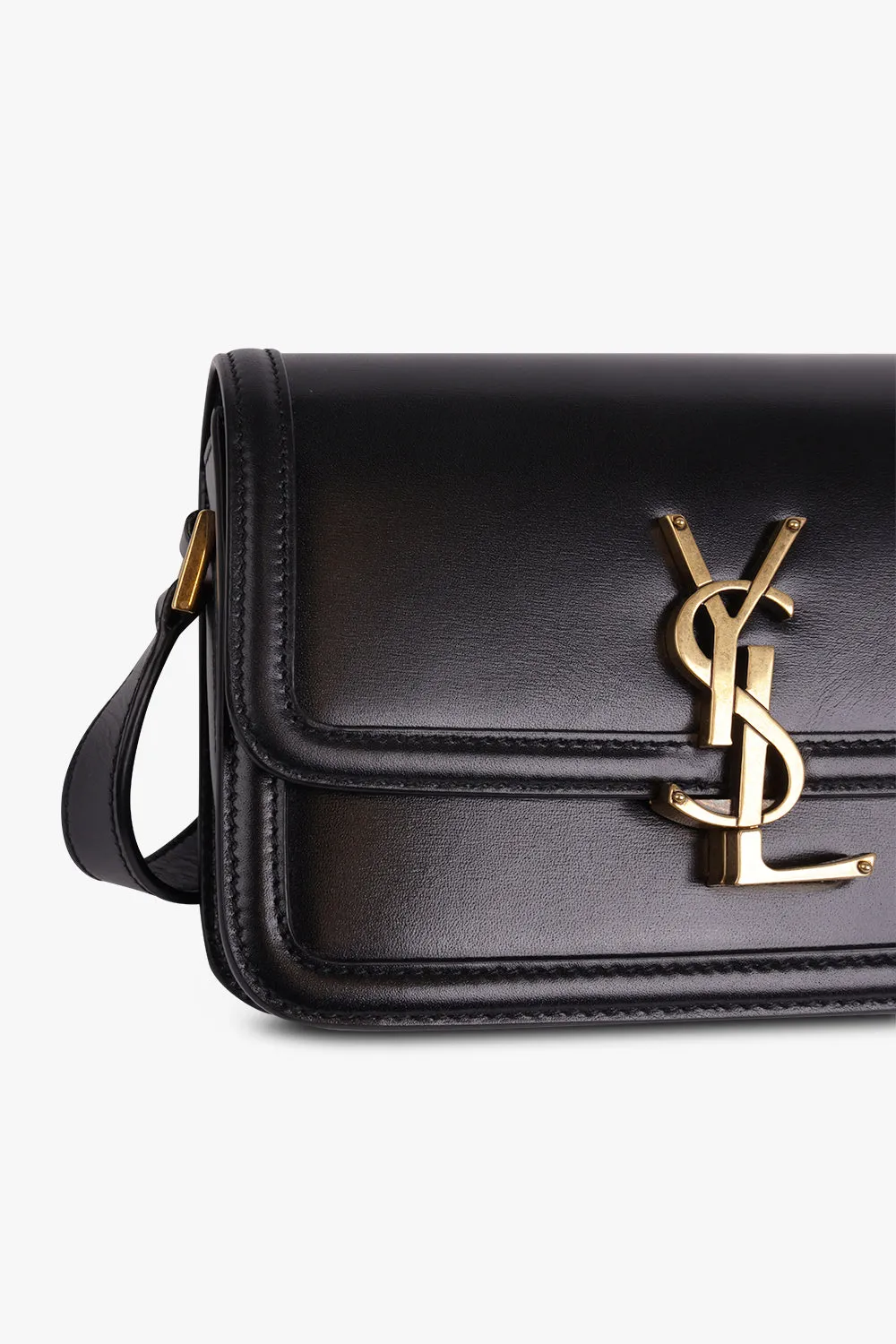 SOLFERINO SATCHEL IN BOX | BLACK/GOLD