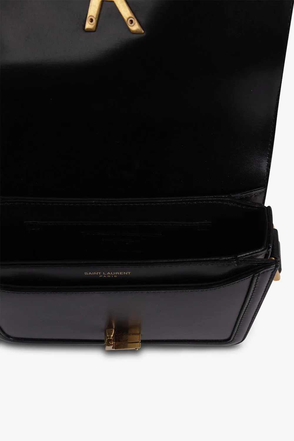 SOLFERINO SATCHEL IN BOX | BLACK/GOLD