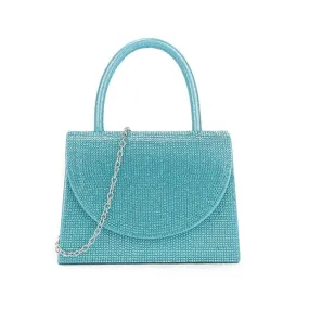 Sparkly Turquoise Diamante Mini Grab Bag