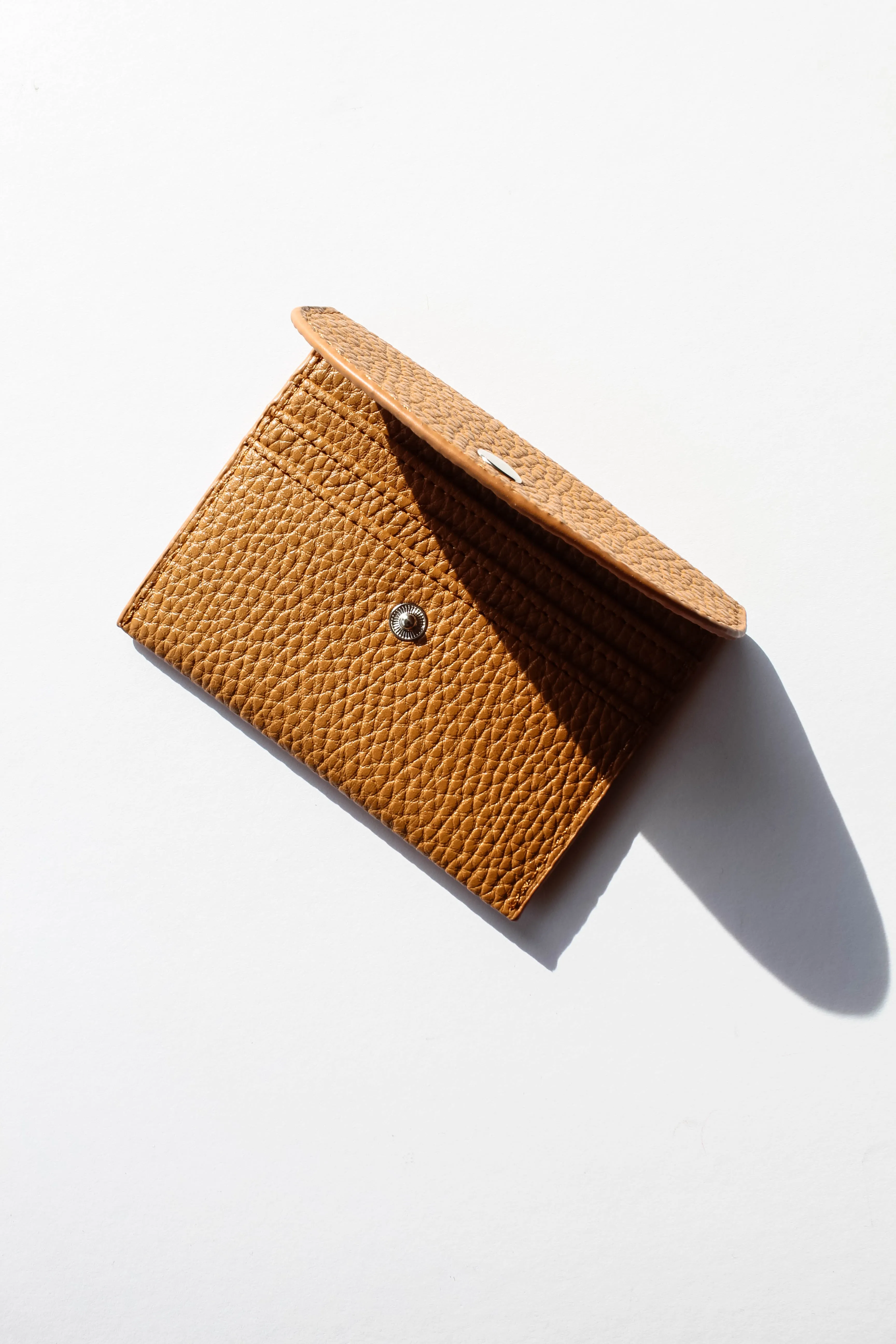 Tan Leather Mini Wallet