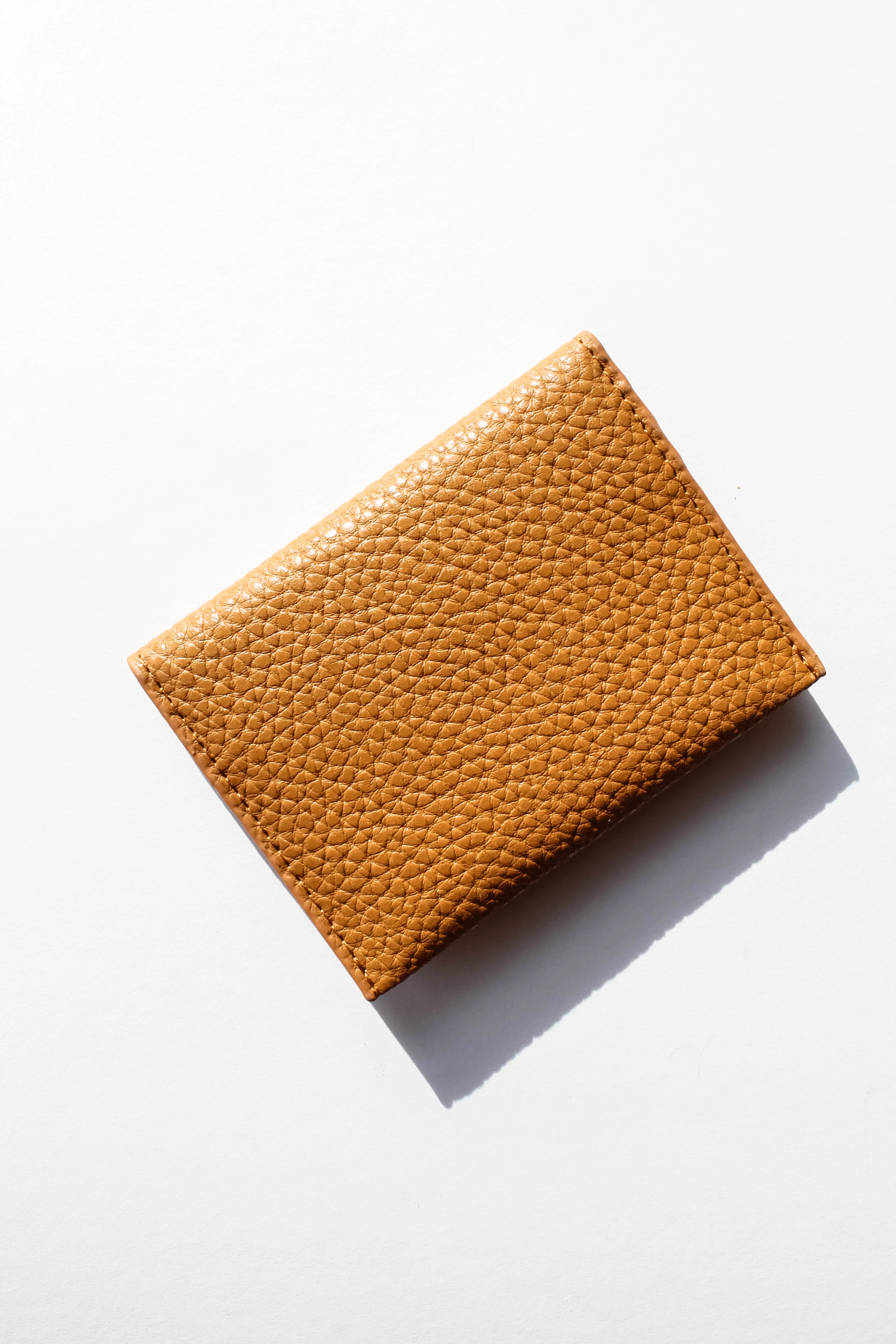 Tan Leather Mini Wallet