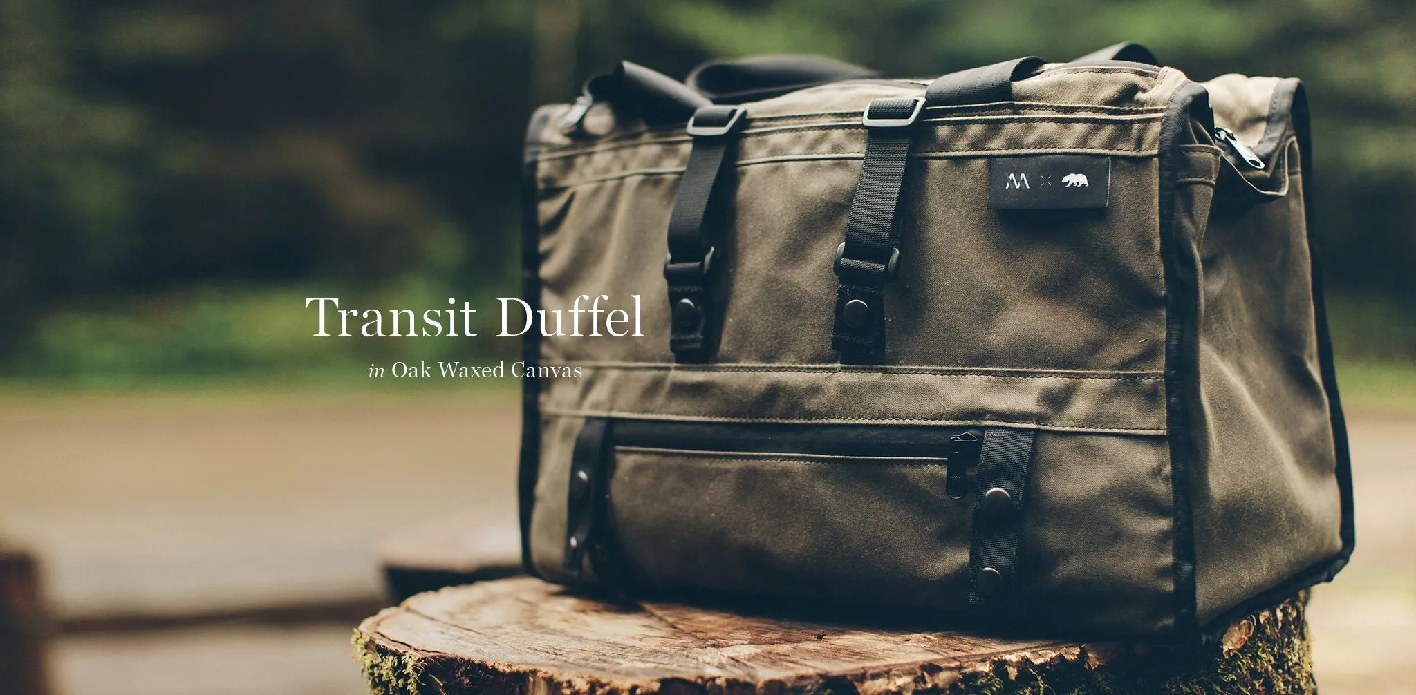 The Transit Duffel in Oak Waxed Canvas