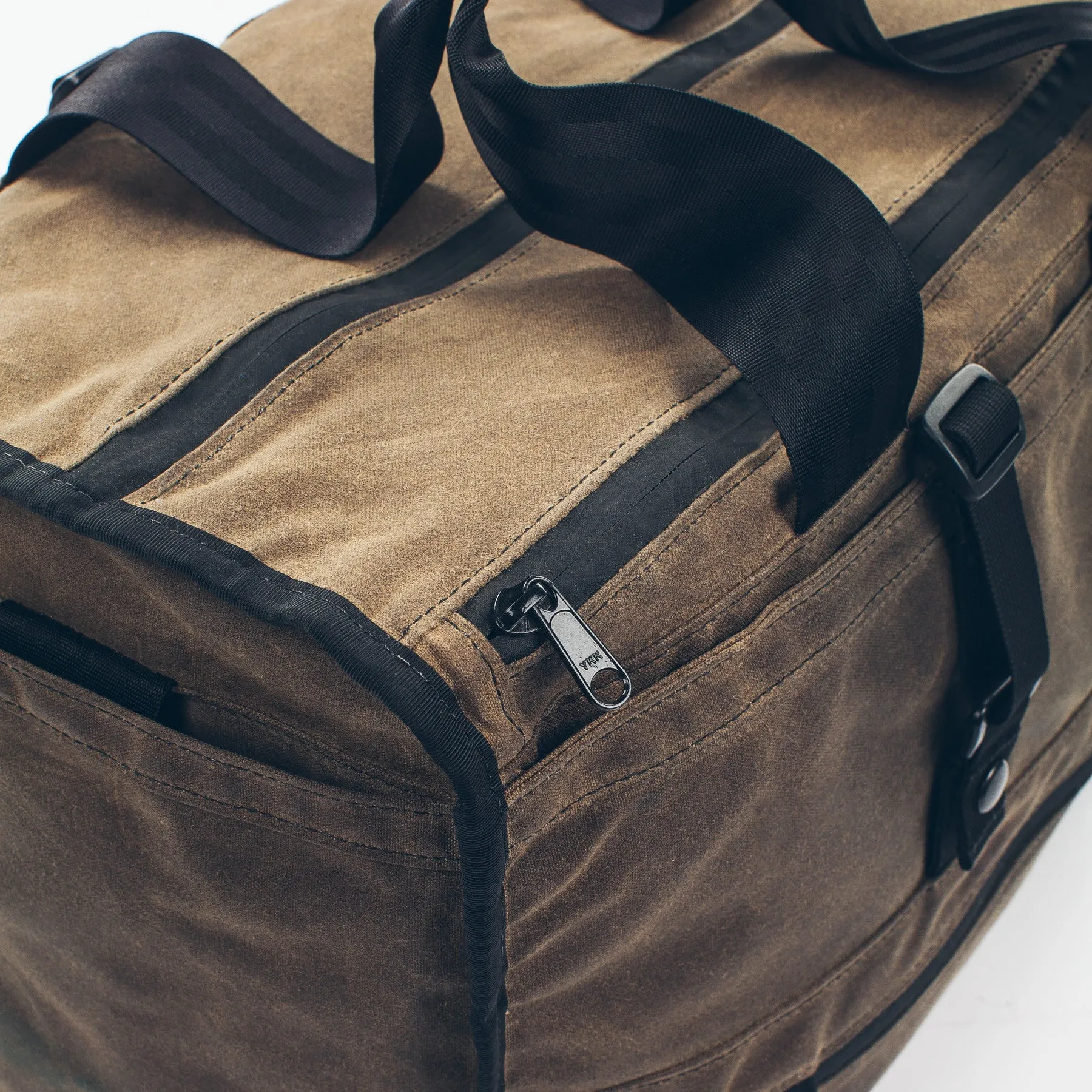 The Transit Duffel in Oak Waxed Canvas