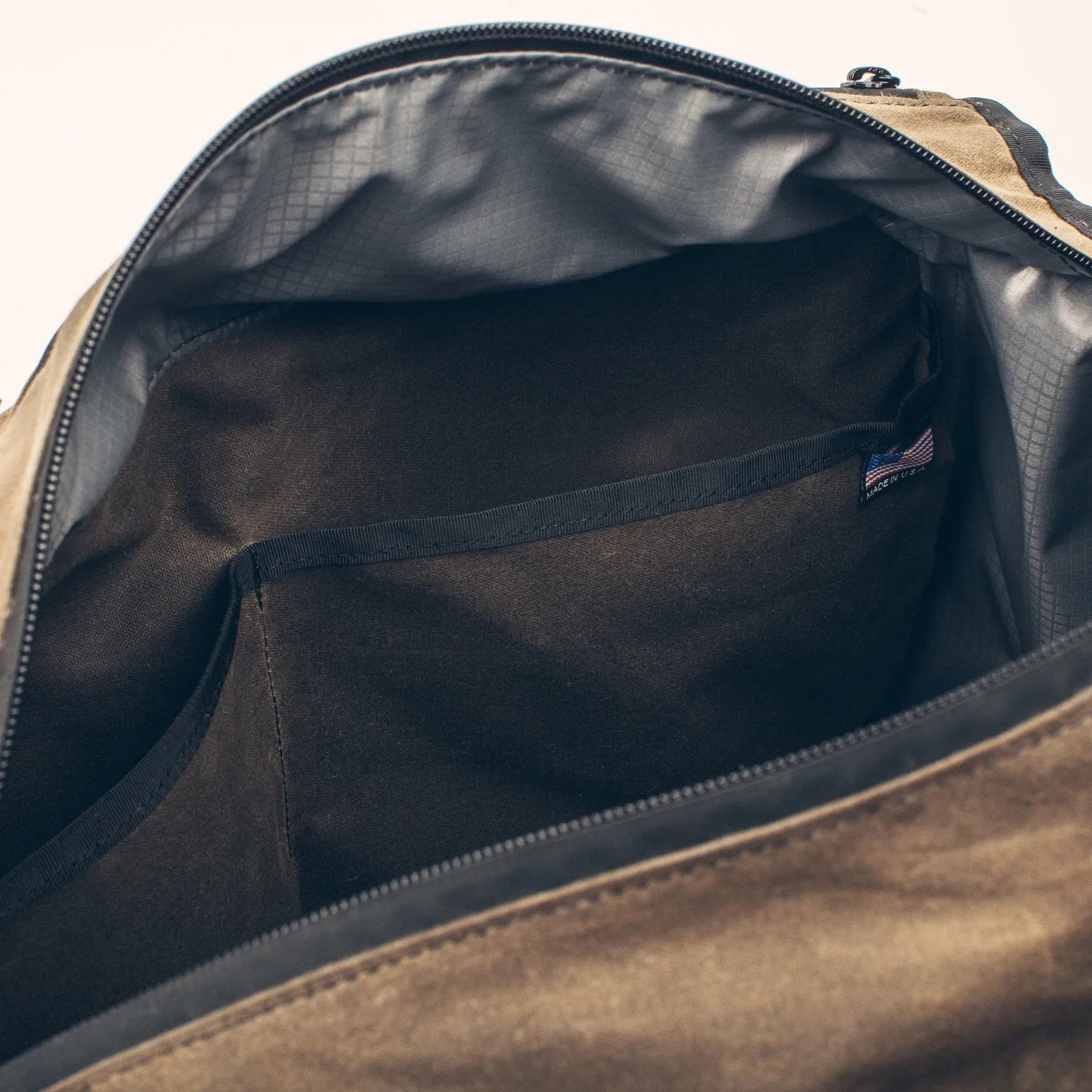 The Transit Duffel in Oak Waxed Canvas